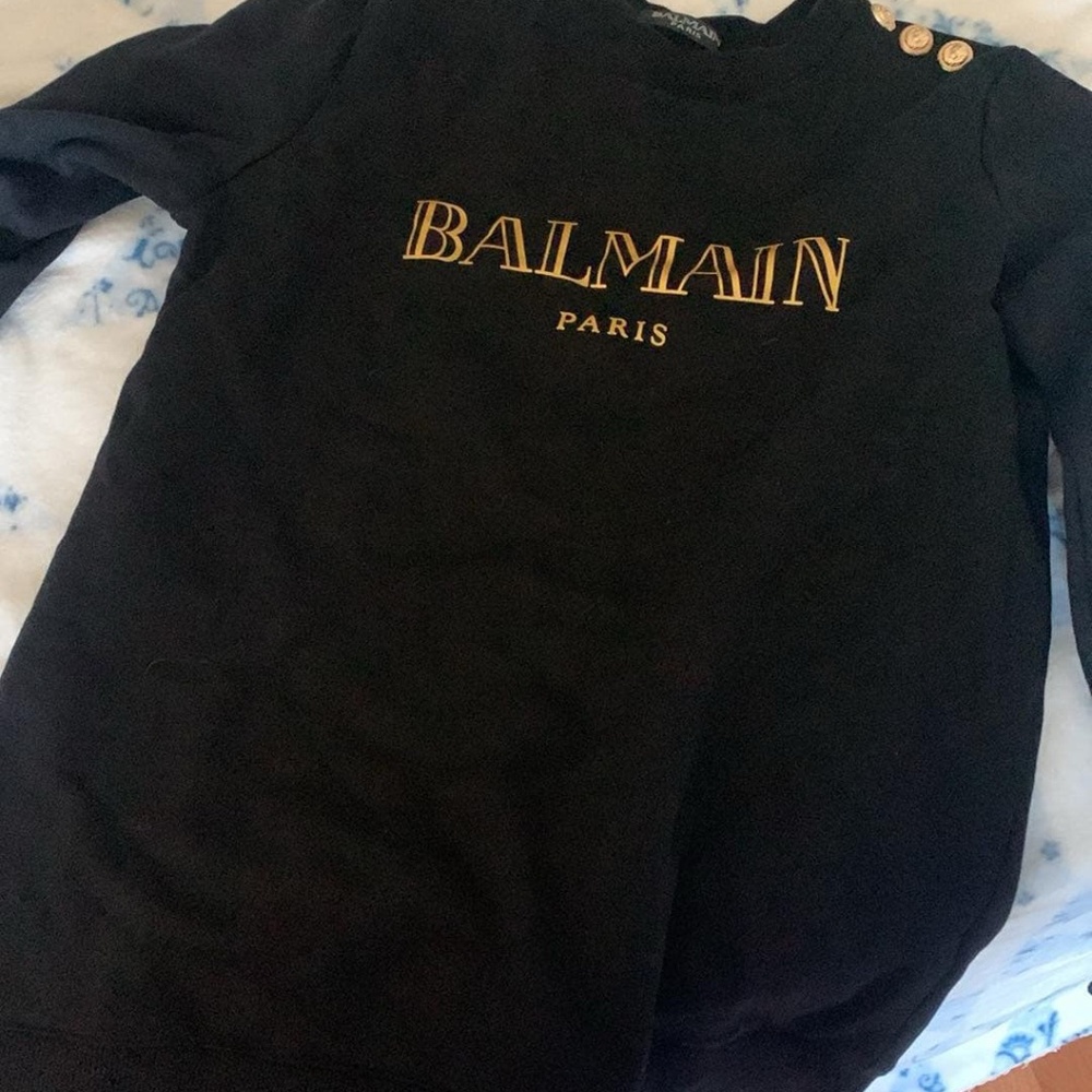 Real Balmain Paris Crew Neck